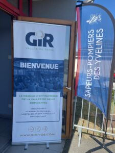 Kakemono de bienvenue à l'assemblée générale 2025 du GIR Vallée de Seine
